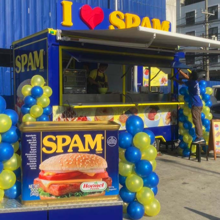 spam food stand