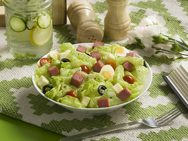 spam greek salad